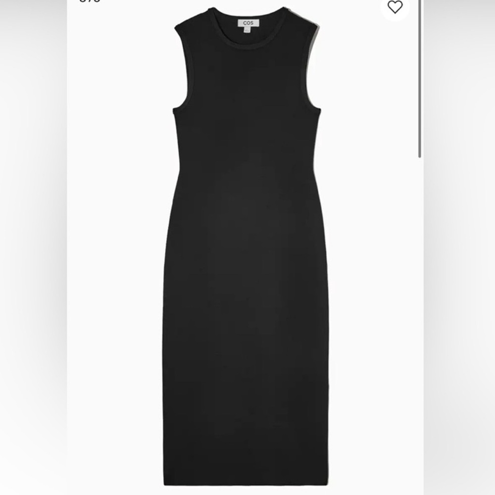 COS knitted midi Black Sleeveless Dress